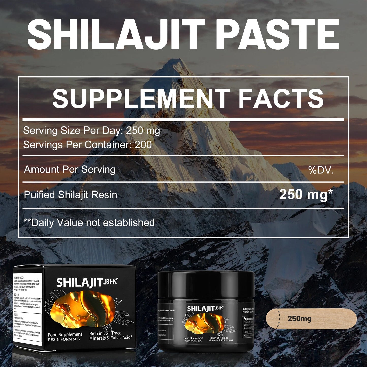 Pure 100% Himalayan Shilajit, Soft Resin, Organic, Extremely Potent, Fulvic Acid